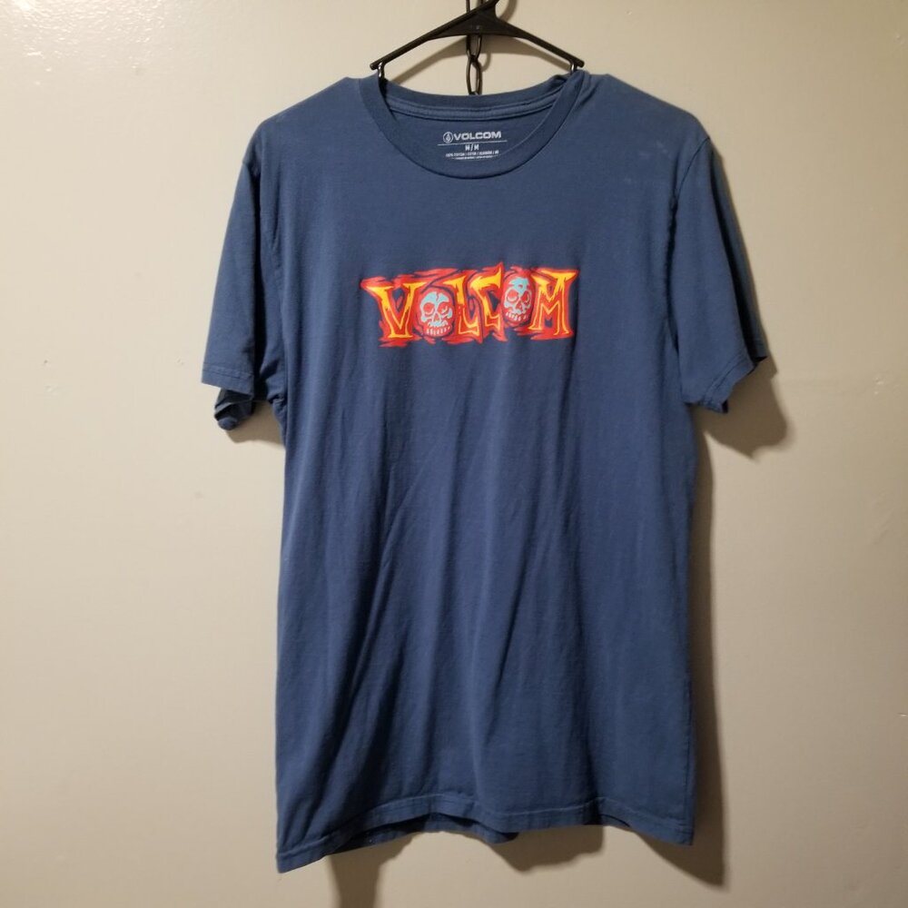 Volcom Blue T Shirt Cotton Men's M